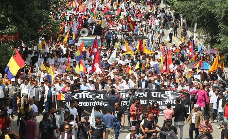 राप्रपाको शक्ति प्रदर्शन - राजसंस्था पुनर्स्थापनाको माग