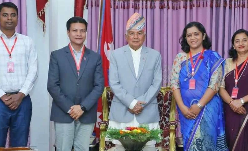 राष्ट्रपतिसँग विवेकशील साझा पार्टीको भेटवार्ता