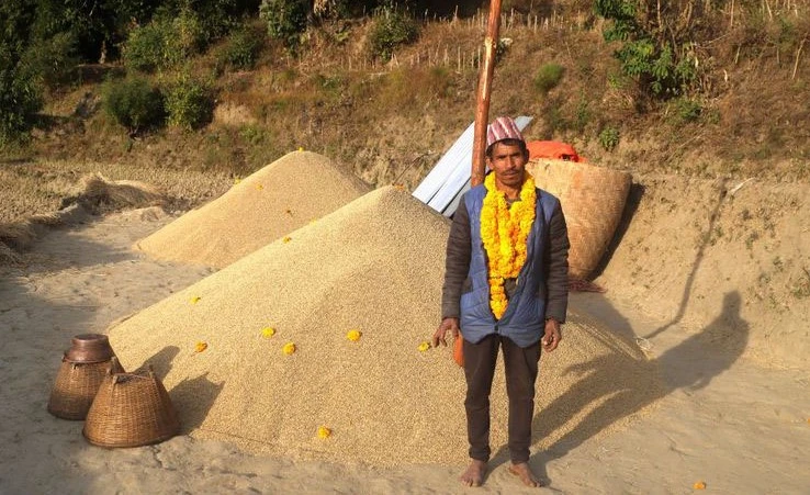 १६८ मुरी धान फलाएका किसान दम्पतीलाई  ५० हजार पुरस्कार