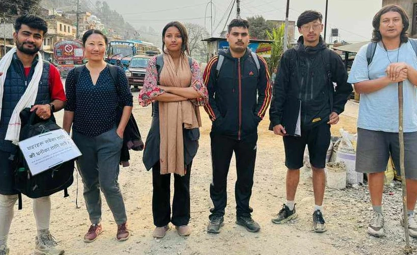 'ई:' र 'चाउ'को ९ दिने पदयात्रा आज समापन हुने,कलङ्कीदेखि सिंहदरबार हिंडन अपिल