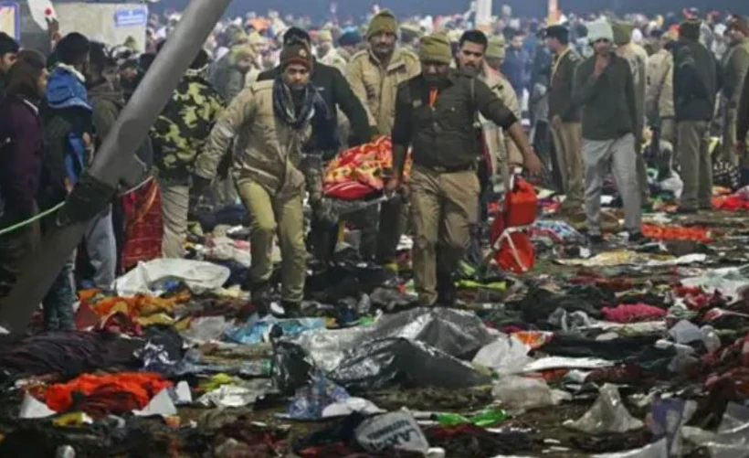 भारतको प्रयागराज कुम्भ मेलामा भागदौड हुँदा, कम्तिमा डेढ दर्जन मानिस हताहत