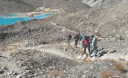 पदमार्ग निर्माण भएपछि अन्नपूर्ण आधार शिविर पुग्ने पर्यटकको चाप